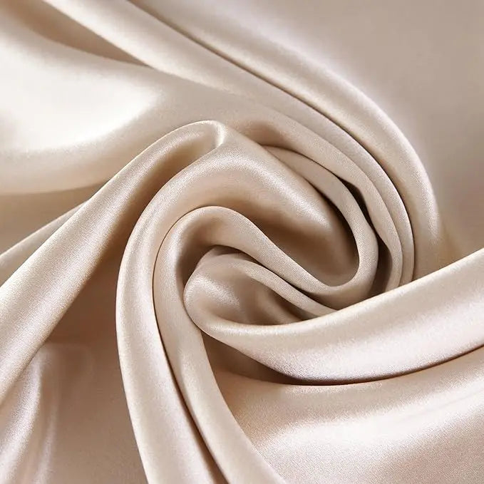 Close-up of the smooth satin weave of The NUNI Satin Pillowcase