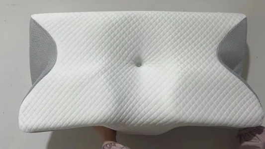 The NUNI Cloud Pillow - contoured memory foam dorm pillow with breathable mesh side panels